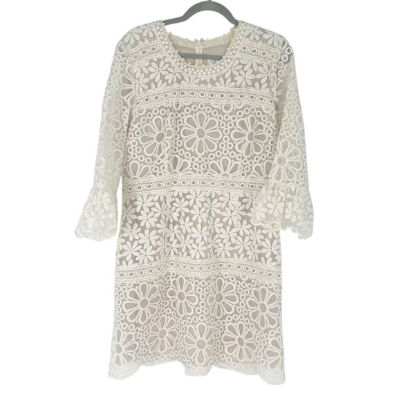 Ann Sui BHLDN Cleo Floral Lace Mini Dress - Picture 2 of 10